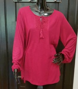 Faded Glory Burgundy Blouse